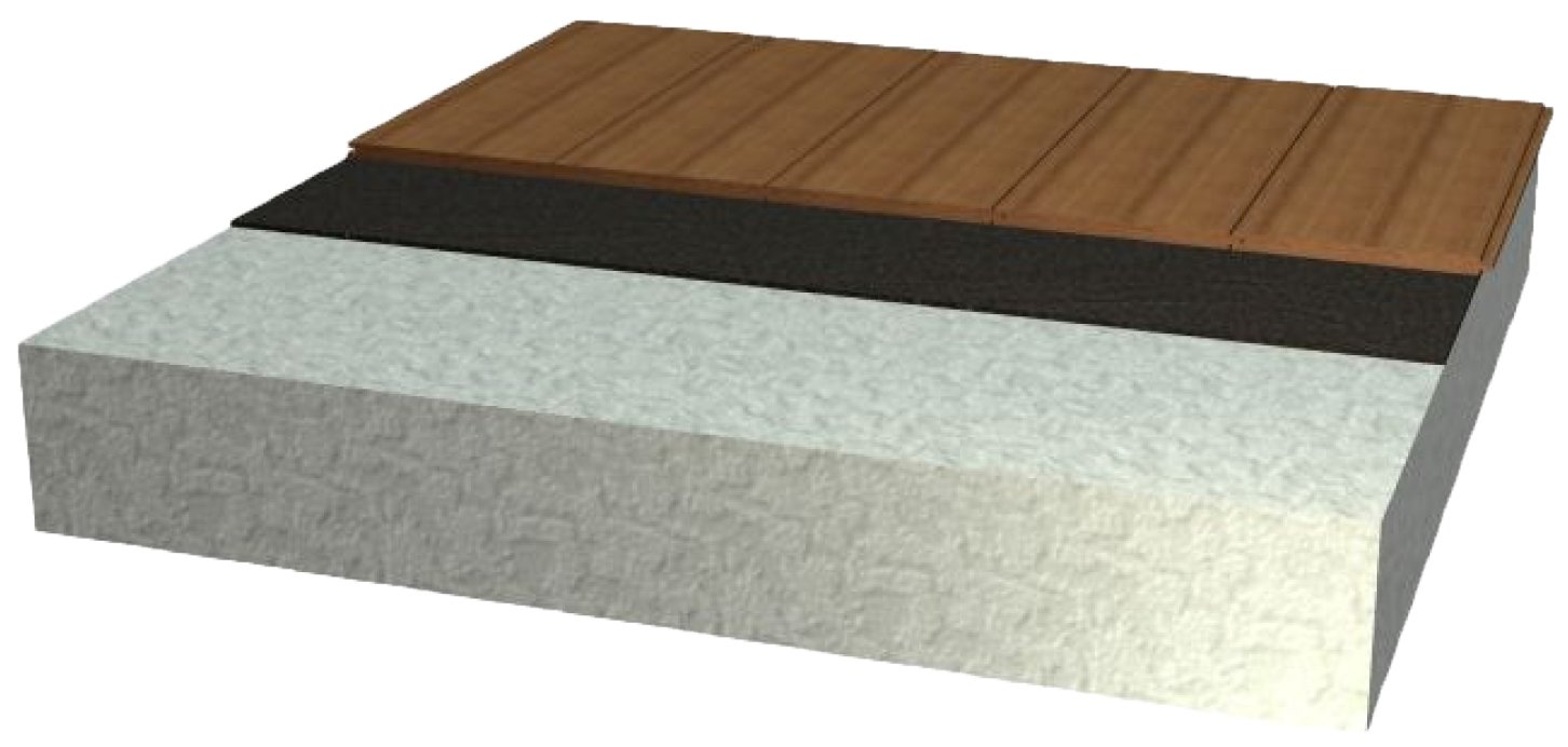 3mm Acoustic Underlay under Engineered Floating Timber Floors 850 Density